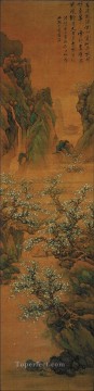 桃林の古い中国のインク Oil Paintings